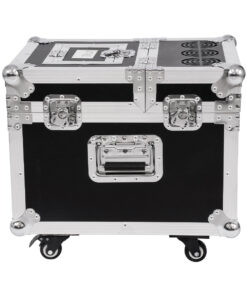 GloboStar® 51170 MERMAID Επαγγελματική Επιδαπέδια Μηχανή Double Haze Machine – Διπλού Εφέ Ομίχλης-Νέφωσης 600W AC 220V-240V DMX512 Display on Body & Ασύρματο Χειριστήριο σε Flight Case – Μαύρο – L49.5 x W38 x H45cm