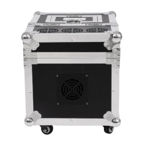 GloboStar® 51170 MERMAID Επαγγελματική Επιδαπέδια Μηχανή Double Haze Machine – Διπλού Εφέ Ομίχλης-Νέφωσης 600W AC 220V-240V DMX512 Display on Body & Ασύρματο Χειριστήριο σε Flight Case – Μαύρο – L49.5 x W38 x H45cm