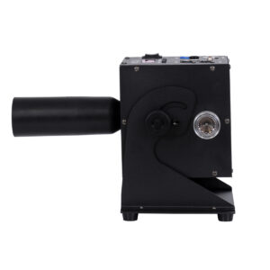 GloboStar® 51174 HYDRA Επαγγελματική Επιδαπέδια Μηχανή Cannon CO2 JET Smoke Effect Machine – Κανόνι JET Εφέ Καπνού-Ομίχλης CO2 150W AC 220V-240V DMX512 Display on Body – Μαύρο – L24 x W16.5 x H40cm