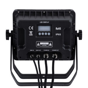 GloboStar® 51175 HARPIES Επαγγελματική Κεφαλή PAR DMX512 360W AC 220V-240V 4in1 – SPOT 25° OSRAM LED Αδιάβροχη IP65 RGBW+UV – Μαύρο – L34 x W21 x H34cm