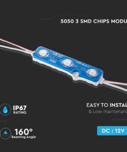 LED Module SMD5050 0.72W/PC IP67 Μπλε V-TAC – 5118