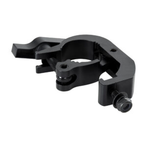 GloboStar® CLAMPS 51181 Επαγγελματικός Γάντζος Hook Αλουμινίου Ύψηλης Αντοχής για Κρέμαση, Στήριξη & Τοποθέτηση Προϊόντων Stage σε Τράσες – Μ17 x Π12 x Υ3cm – Μαύρο