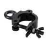 GloboStar® CLAMPS 51182 Επαγγελματικός Γάντζος Hook Αλουμινίου Ύψηλης Αντοχής για Κρέμαση, Στήριξη & Τοποθέτηση Προϊόντων Stage σε Τράσες – Μ16 x Π12 x Υ3cm – Μαύρο