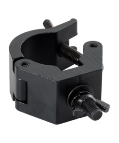 GloboStar® CLAMPS 51183 Επαγγελματικός Γάντζος Hook Αλουμινίου Ύψηλης Αντοχής για Κρέμαση, Στήριξη & Τοποθέτηση Προϊόντων Stage σε Τράσες – Μ8 x Π5.5 x Υ3cm – Μαύρο