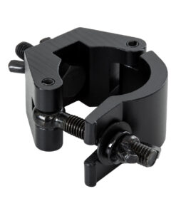 GloboStar® CLAMPS 51183 Επαγγελματικός Γάντζος Hook Αλουμινίου Ύψηλης Αντοχής για Κρέμαση, Στήριξη & Τοποθέτηση Προϊόντων Stage σε Τράσες – Μ8 x Π5.5 x Υ3cm – Μαύρο