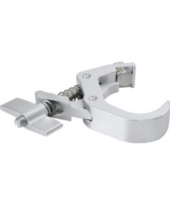 GloboStar® CLAMPS 51184 Επαγγελματικός Γάντζος Hook Αλουμινίου Ύψηλης Αντοχής για Κρέμαση, Στήριξη & Τοποθέτηση Προϊόντων Stage σε Τράσες – Μ16 x Π12 x Υ2.5cm – Χρώμιο