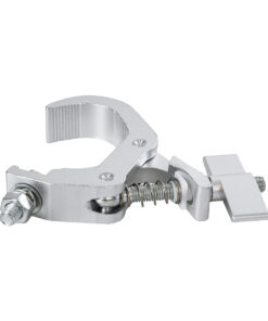 GloboStar® CLAMPS 51184 Επαγγελματικός Γάντζος Hook Αλουμινίου Ύψηλης Αντοχής για Κρέμαση, Στήριξη & Τοποθέτηση Προϊόντων Stage σε Τράσες – Μ16 x Π12 x Υ2.5cm – Χρώμιο