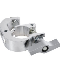 GloboStar® CLAMPS 51185 Επαγγελματικός Γάντζος Hook Αλουμινίου Ύψηλης Αντοχής για Κρέμαση, Στήριξη & Τοποθέτηση Προϊόντων Stage σε Τράσες – Μ17 x Π12 x Υ3cm – Χρώμιο