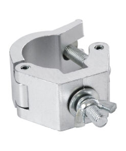 GloboStar® CLAMPS 51187 Επαγγελματικός Γάντζος Hook Αλουμινίου Ύψηλης Αντοχής για Κρέμαση, Στήριξη & Τοποθέτηση Προϊόντων Stage σε Τράσες – Μ8 x Π5.5 x Υ3cm – Χρώμιο