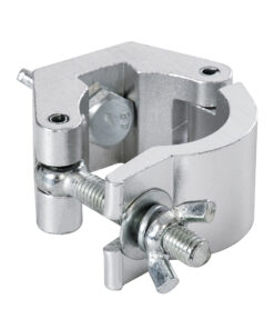 GloboStar® CLAMPS 51187 Επαγγελματικός Γάντζος Hook Αλουμινίου Ύψηλης Αντοχής για Κρέμαση, Στήριξη & Τοποθέτηση Προϊόντων Stage σε Τράσες – Μ8 x Π5.5 x Υ3cm – Χρώμιο