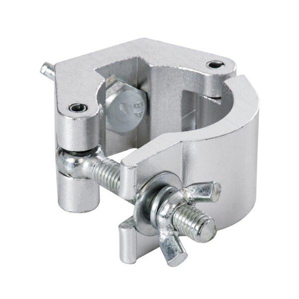 GloboStar® CLAMPS 51187 Επαγγελματικός Γάντζος Hook Αλουμινίου Ύψηλης Αντοχής για Κρέμαση, Στήριξη & Τοποθέτηση Προϊόντων Stage σε Τράσες – Μ8 x Π5.5 x Υ3cm – Χρώμιο
