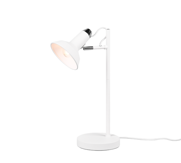 Επιτραπέζιο Φωτιστικό Trio Lighting ROXIE  1x E14 Λευκό Ματ Μεταλλικό   - 511900131