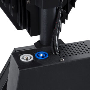 GloboStar® 51194 LINE COLUMN HEXA Επαγγελματικό Φωτιστικό Ειδικών Εφέ DIGITAL MATRIX PIXEL & Blinder – 6 x 100W LED COB Chips Ultra Gold Warm White 2200K & 144 x 0.5W LED SMD5050 Chips RGB – AC 220V-240V DMX512 Display on Body – Μαύρο – Μ40 x Π32 x Υ146.5cm