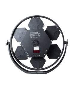 GloboStar® 51195 HALO HEXA Επαγγελματικό Φωτιστικό Ειδικών Εφέ DIGITAL MATRIX PIXEL & Blinder – 7 x 50W LED COB Chips Ultra Gold Warm White 2200K & 168 x 0.5W LED SMD5050 Chips RGB – AC 220V-240V DMX512 Display on Body – Μαύρο – Μ50 x Π10.5 x Υ47cm