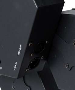 GloboStar® 51195 HALO HEXA Επαγγελματικό Φωτιστικό Ειδικών Εφέ DIGITAL MATRIX PIXEL & Blinder – 7 x 50W LED COB Chips Ultra Gold Warm White 2200K & 168 x 0.5W LED SMD5050 Chips RGB – AC 220V-240V DMX512 Display on Body – Μαύρο – Μ50 x Π10.5 x Υ47cm