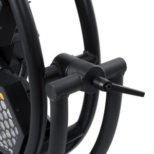 GloboStar® 51196 HALO HEXA Επαγγελματικό Φωτιστικό Ειδικών Εφέ DIGITAL MATRIX PIXEL & Blinder – 7 x 100W LED COB Chips Ultra Gold Warm White 2200K & 168 x 0.5W LED SMD5050 Chips RGB – AC 220V-240V DMX512 Display on Body – Μαύρο – Μ95 x Π17.5 x Υ78.5cm