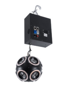 GloboStar® 51197 LIFT BALL Επαγγελματικό Φωτιστικό Ειδικών Εφέ Φ25cm KINETIC BALL MATRIX PIXEL Super BEAM Light CREE LED 4in1 300W – 10 x 20W LED COB Chips RGBW & 10 x 20W LED COB Chips Ultra Gold Warm White 2200K – Μέγιστο Μήκος Ανύψωσης 6 Μέτρα – AC 220V-240V DMX512 Display on Body – Μαύρο – Μ26 x Π6.5 x Υ32cm – 2 Χρόνια Εγγύση