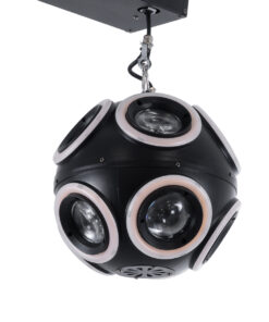 GloboStar® 51197 LIFT BALL Επαγγελματικό Φωτιστικό Ειδικών Εφέ Φ25cm KINETIC BALL MATRIX PIXEL Super BEAM Light CREE LED 4in1 300W – 10 x 20W LED COB Chips RGBW & 10 x 20W LED COB Chips Ultra Gold Warm White 2200K – Μέγιστο Μήκος Ανύψωσης 6 Μέτρα – AC 220V-240V DMX512 Display on Body – Μαύρο – Μ26 x Π6.5 x Υ32cm – 2 Χρόνια Εγγύση