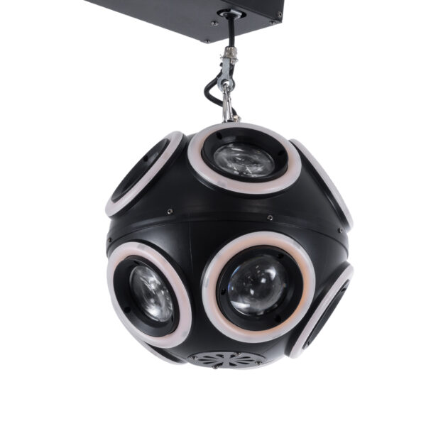GloboStar® 51197 LIFT BALL Επαγγελματικό Φωτιστικό Ειδικών Εφέ Φ25cm KINETIC BALL MATRIX PIXEL Super BEAM Light CREE LED 4in1 300W – 10 x 20W LED COB Chips RGBW & 10 x 20W LED COB Chips Ultra Gold Warm White 2200K – Μέγιστο Μήκος Ανύψωσης 6 Μέτρα – AC 220V-240V DMX512 Display on Body – Μαύρο – Μ26 x Π6.5 x Υ32cm – 2 Χρόνια Εγγύση