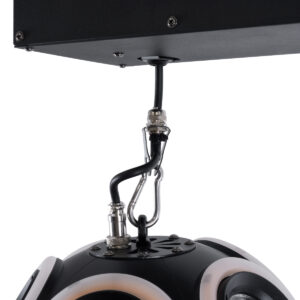GloboStar® 51197 LIFT BALL Επαγγελματικό Φωτιστικό Ειδικών Εφέ Φ25cm KINETIC BALL MATRIX PIXEL Super BEAM Light CREE LED 4in1 300W – 10 x 20W LED COB Chips RGBW & 10 x 20W LED COB Chips Ultra Gold Warm White 2200K – Μέγιστο Μήκος Ανύψωσης 6 Μέτρα – AC 220V-240V DMX512 Display on Body – Μαύρο – Μ26 x Π6.5 x Υ32cm – 2 Χρόνια Εγγύση