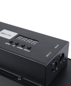 GloboStar® 51200 HALO HEXA Επαγγελματικό Φωτιστικό Ειδικών Εφέ DIGITAL MATRIX PIXEL & Blinder – 5 x 50W LED COB Chips Ultra Gold Warm White 2200K & 90 x 0.5W LED SMD5050 Chips RGB – AC 220V-240V DMX512 Display on Body – Μαύρο – Μ100 x Π13 x Υ10.5cm – 2 Χρόνια Εγγύση