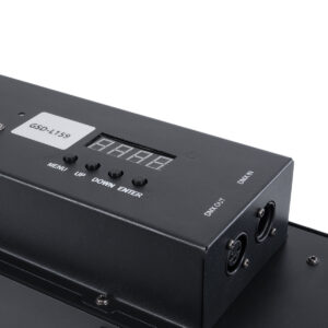 GloboStar® 51200 HALO HEXA Επαγγελματικό Φωτιστικό Ειδικών Εφέ DIGITAL MATRIX PIXEL & Blinder – 5 x 50W LED COB Chips Ultra Gold Warm White 2200K & 90 x 0.5W LED SMD5050 Chips RGB – AC 220V-240V DMX512 Display on Body – Μαύρο – Μ100 x Π13 x Υ10.5cm – 2 Χρόνια Εγγύση