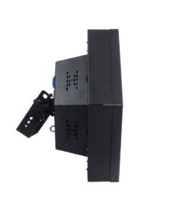 GloboStar® 51201 HALO HEXA Επαγγελματικό Φωτιστικό Ειδικών Εφέ DIGITAL MATRIX PIXEL & Blinder – 3 x 80W LED COB Chips Ultra Gold Warm White 2200K & 30 x 0.5W LED SMD5050 Chips RGB – AC 220V-240V DMX512 Display on Body – Μαύρο – Μ38 x Π38 x Υ22cm – 2 Χρόνια Εγγύση