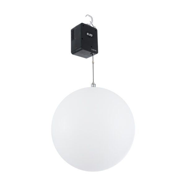 GloboStar® 51203 LIFT BALL Επαγγελματικό Φωτιστικό Ειδικών Εφέ Φ60cm KINETIC BALL Light CREE LED 4in1 15W - 15 x 1W LED SMD Chips RGBW - Μέγιστο Μήκος Ανύψωσης 3.5 Μέτρα - AC 220V-240V DMX512 Display on Body - Μαύρο - Μ17 x Π13 x Υ26cm - 2 Χρόνια Εγγύση