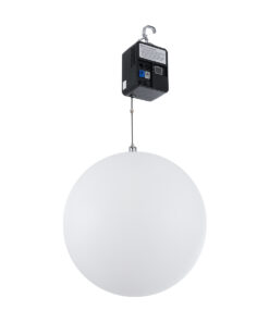 GloboStar® 51203 LIFT BALL Επαγγελματικό Φωτιστικό Ειδικών Εφέ Φ60cm KINETIC BALL Light CREE LED 4in1 15W – 15 x 1W LED SMD Chips RGBW – Μέγιστο Μήκος Ανύψωσης 3.5 Μέτρα – AC 220V-240V DMX512 Display on Body – Μαύρο – Μ17 x Π13 x Υ26cm – 2 Χρόνια Εγγύση