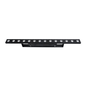GloboStar® 51204 MEDES Επαγγελματική Μπάρα Φωτισμού Wall Washer LED 14 x 10W 140W 8° AC 220-240V IP20 Πολύχρωμο RGB DMX512 – Μαύρο – Μ100 x Π6.5 x Υ12.5cm – 2 Χρόνια Εγγύση