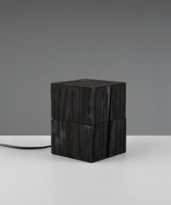 Επιτραπέζιο Φωτιστικό Σεντούκι Μαύρο Φυσικό Ξύλο TREASURE 1xE14 Trio Lighting – 514110102