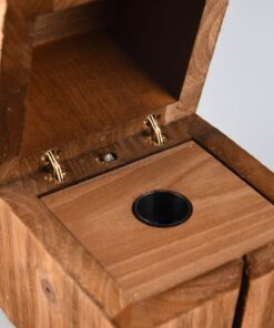 Επιτραπέζιο Φωτιστικό Σεντούκι Φυσικό Ξύλο TREASURE 1x E14 Trio Lighting – 514110130