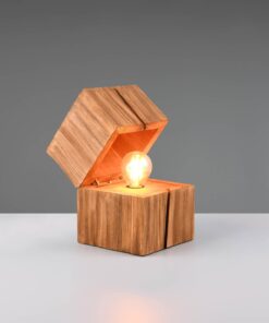 Επιτραπέζιο Φωτιστικό Σεντούκι Φυσικό Ξύλο TREASURE 1x E14 Trio Lighting – 514110130