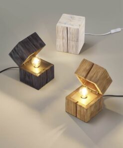 Επιτραπέζιο Φωτιστικό Σεντούκι Φυσικό Ξύλο TREASURE 1x E14 Trio Lighting – 514110130