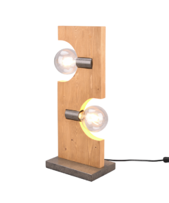 Επιτραπέζιο Φωτιστικό Trio Lighting TAILOR 2x E27 Φυσικό Ξύλο – 514300230