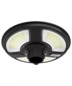 Ηλιακό φωτιστικό κήπου LED 7.5W IP65 Ψυχρό λευκό 6500K με μαύρο σώμα και αισθητήρα RF και χειριστήριο V-TAC – 5151