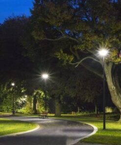 Φωτιστικό για κολώνα Κήπου LED 10W 4000K Μαύρου Χρώματος με Αισθητήρα RF και Χειριστήριο IP65 V-TAC – 5152