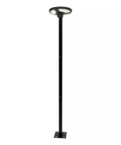 Ηλιακό Φωτιστικό για κολώνα Κήπου LED 10W 6500K Μαύρου Χρώματος με Αισθητήρα RF και Χειριστήριο IP65 V-TAC – 5153