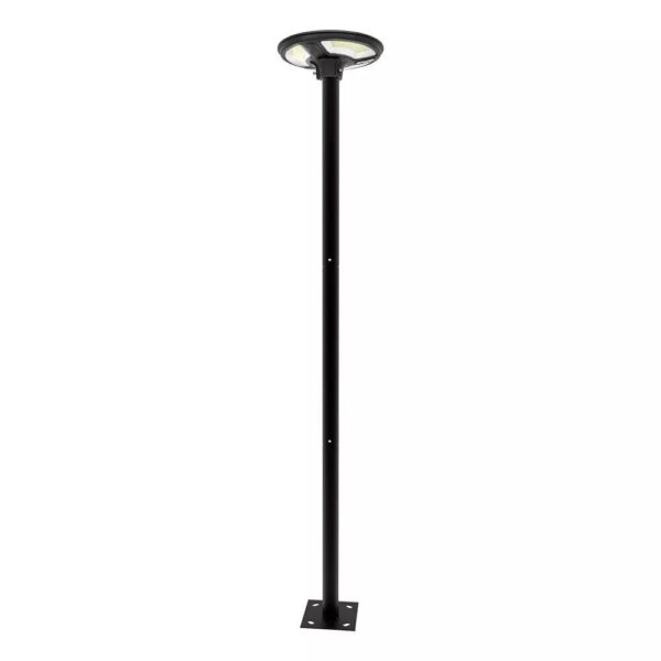 Ηλιακό Φωτιστικό για κολώνα Κήπου LED 10W 6500K Μαύρου Χρώματος με Αισθητήρα RF και Χειριστήριο IP65 V-TAC – 5153