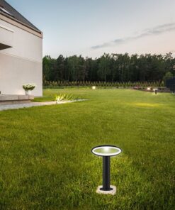 LED Επιδαπέδιο Φωτιστικό 9W V-TAC 30cm Αδιάβροχο IP54 Γκρι Αλουμίνιο Θερμό 3000K – 5154