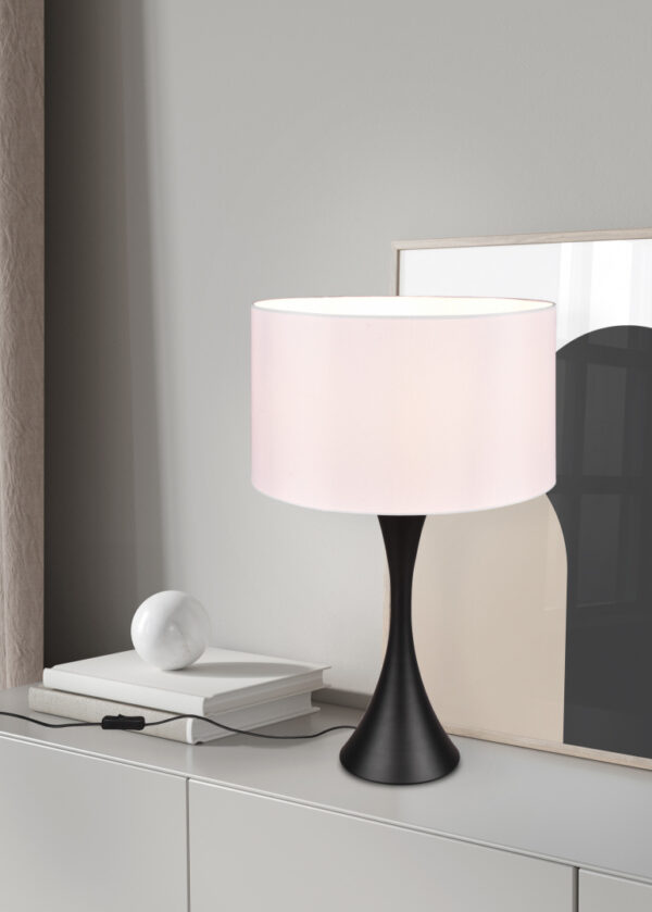 Επιτραπέζιο Φωτιστικό Trio Lighting SABIA  1x E27 Μαύρο Ματ Μεταλλικό   – 515700132