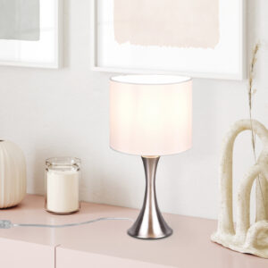 Επιτραπέζιο Φωτιστικό Trio Lighting SABIA  1x E27 Νίκελ Ματ Μεταλλικό   – 515790107