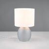 Πορτατίφ Trio Lighting 1x E14 Γκρι Γυαλί με Λευκό Αμπαζούρ – 517900111