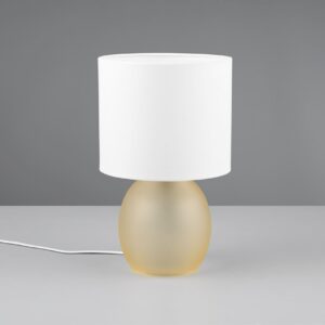 Πορτατίφ Trio Lighting 1x E14 Μελί Γυαλί με Λευκό Αμπζουρ – 517900113