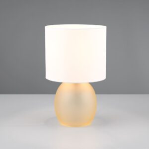 Πορτατίφ Trio Lighting 1x E14 Μελί Γυαλί με Λευκό Αμπζουρ – 517900113