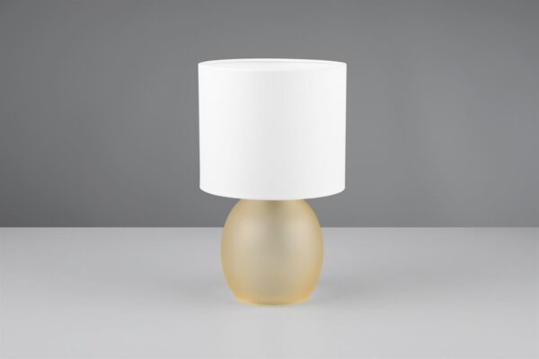 Πορτατίφ Trio Lighting 1x E14 Μελί Γυαλί με Λευκό Αμπζουρ – 517900113