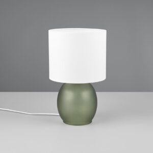 Πορτατίφ Trio Lighting 1x E14 Πράσινο Γυαλί με Λευκό Αμπζουρ – 517900115