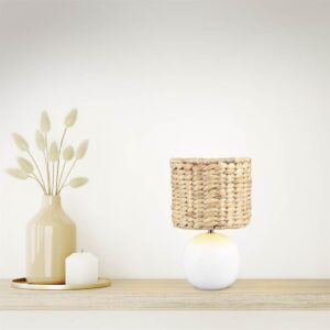 Πορτατιφ με Ψάθινο Αμπαζουρ Φ18 VINA 1xE27 Trio Lighting – 518900101