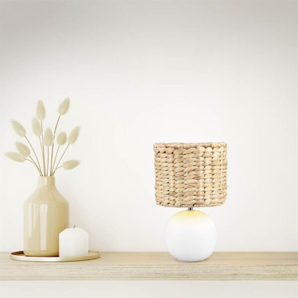 Πορτατιφ με Ψάθινο Αμπαζουρ Φ18 VINA 1xE27 Trio Lighting – 518900101