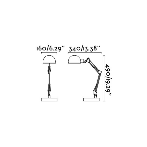 Φωτιστικό Γραφείου Λευκό 1xE14 FARO – 51908